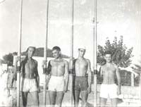 ispred kluba Jadran ZD, Mihovilovic, Zuvanic, Colic Itkovic